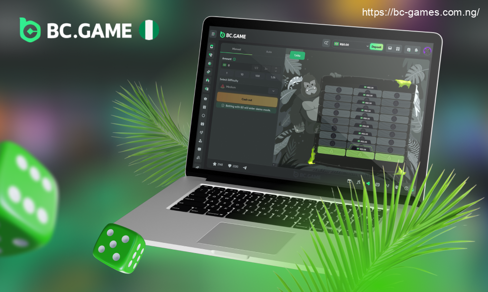 Tower Legend is a BC Original game with up to 1,000,000x winnings per bet, available for real money play in Nigeria